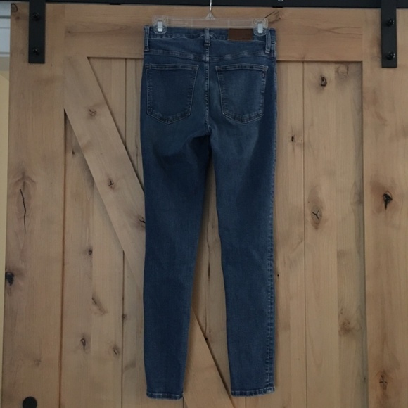 MADEWELL 9” Mid Rise Skinny Jeans Blue Size 26 - Picture 2 of 7